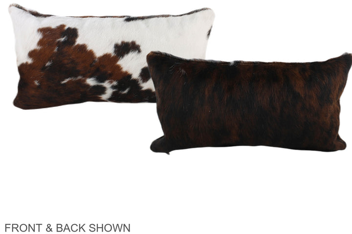 Tricolor 12"x22" Brazilian Cowhide Pillow #A39705 by Hudson Hides