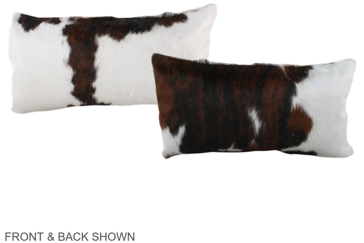 Tricolor 12"x22" Brazilian Cowhide Pillow #A39707 by Hudson Hides