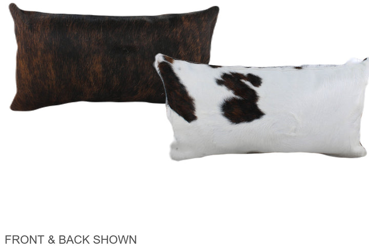 Tricolor 12"x22" Brazilian Cowhide Pillow #A39708 by Hudson Hides