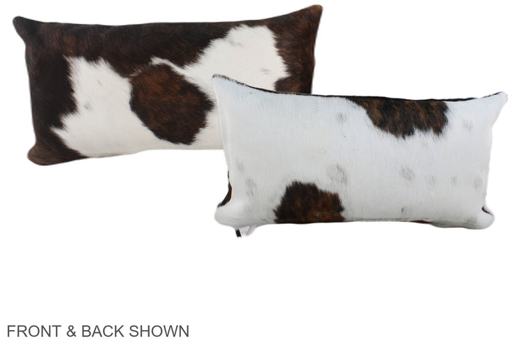 Tricolor 12"x22" Brazilian Cowhide Pillow #A39710 by Hudson Hides
