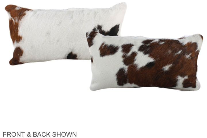 Tricolor 12"x22" Brazilian Cowhide Pillow #A39711 by Hudson Hides