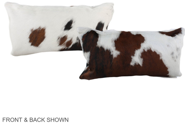 Tricolor 12"x22" Brazilian Cowhide Pillow #A39713 by Hudson Hides