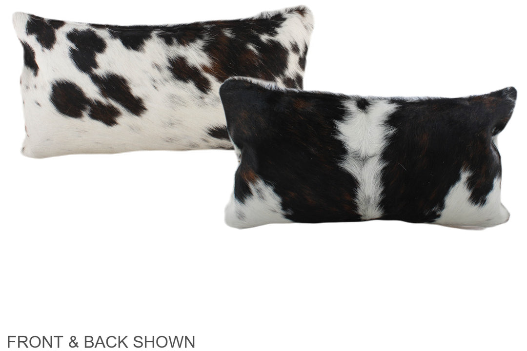 Tricolor 12"x22" Brazilian Cowhide Pillow #A39714 by Hudson Hides