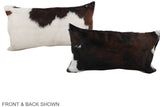 Tricolor 12"x22" Brazilian Cowhide Pillow #A39718 by Hudson Hides