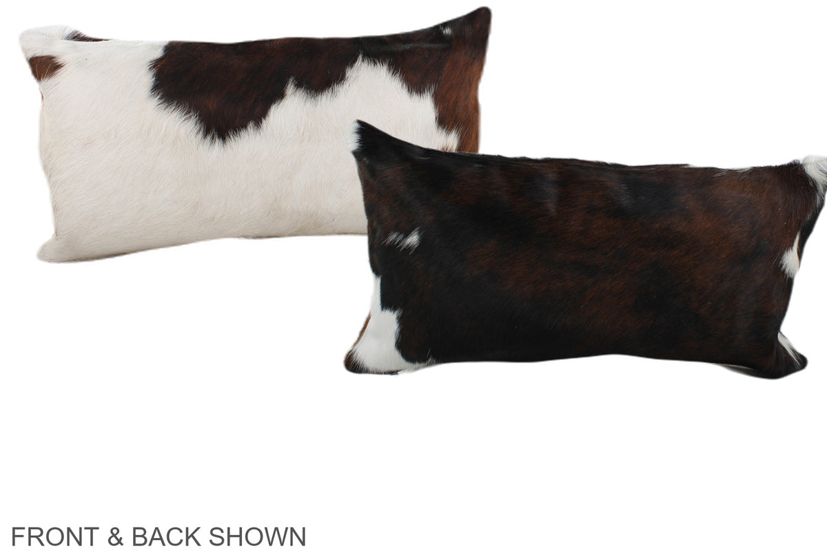 Tricolor Cowhide Pillow #A39718