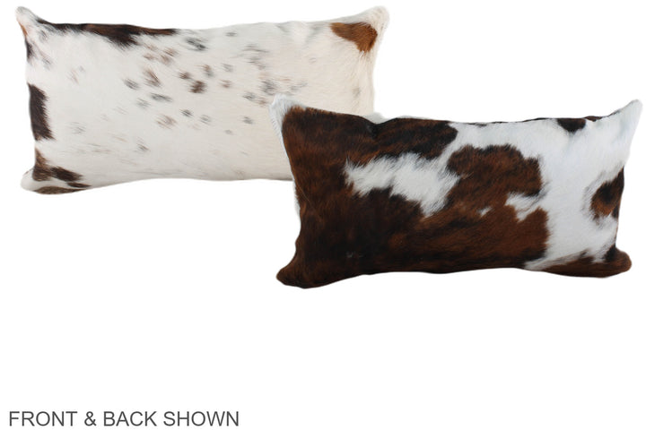 Tricolor 12"x22" Brazilian Cowhide Pillow #A39723 by Hudson Hides