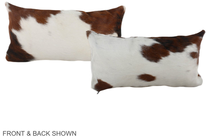 Tricolor 12"x22" Brazilian Cowhide Pillow #A39724 by Hudson Hides