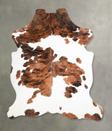Tricolor X-Large European Cowhide Rug 7'3"H x 6'0"W #A39751 by Hudson Hides