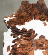 Tricolor X-Large European Cowhide Rug 7'3"H x 6'0"W #A39751 by Hudson Hides
