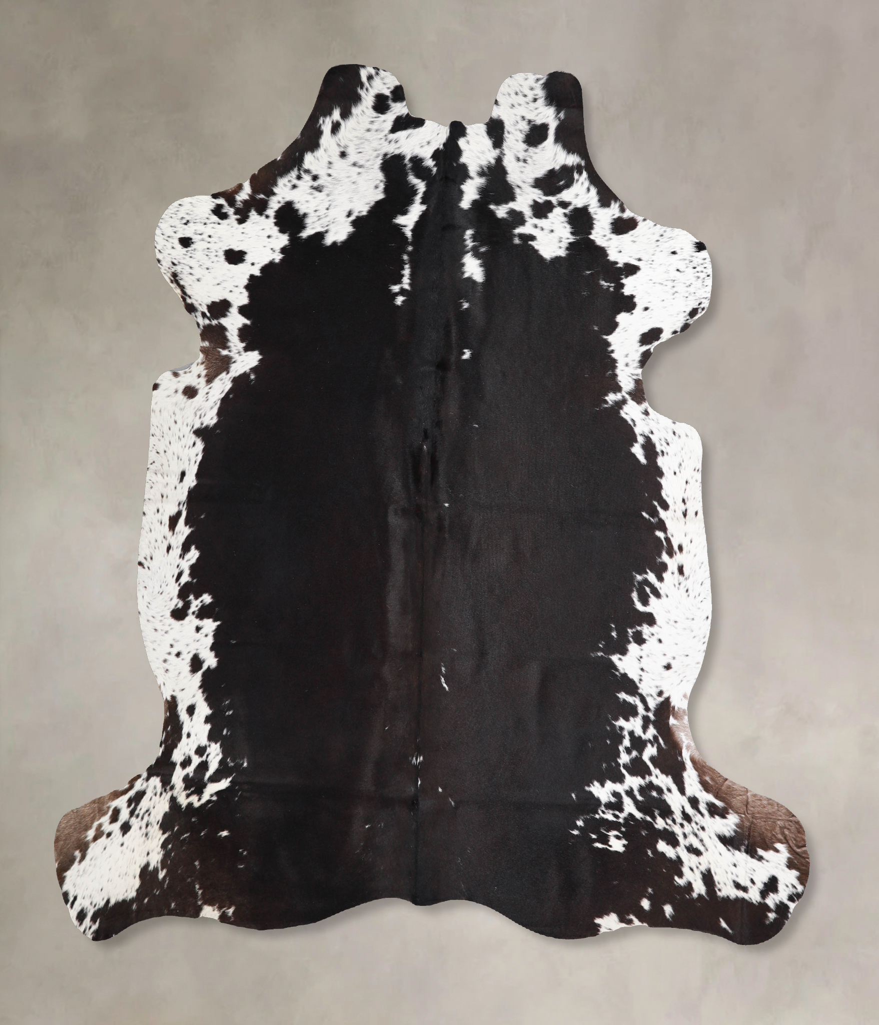 Chocolate and White Cowhide Rug #A39754