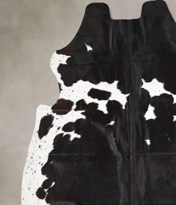 Black and White X-Large European Cowhide Rug 6'5"H x 6'9"W #A39757 by Hudson Hides