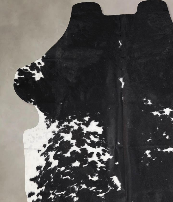 Black and White X-Large European Cowhide Rug 7'3"H x 6'4"W #A39797 by Hudson Hides