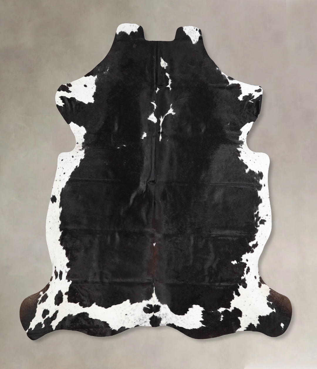 Black and White X-Large European Cowhide Rug 6'11"H x 6'7"W #A39799 by
