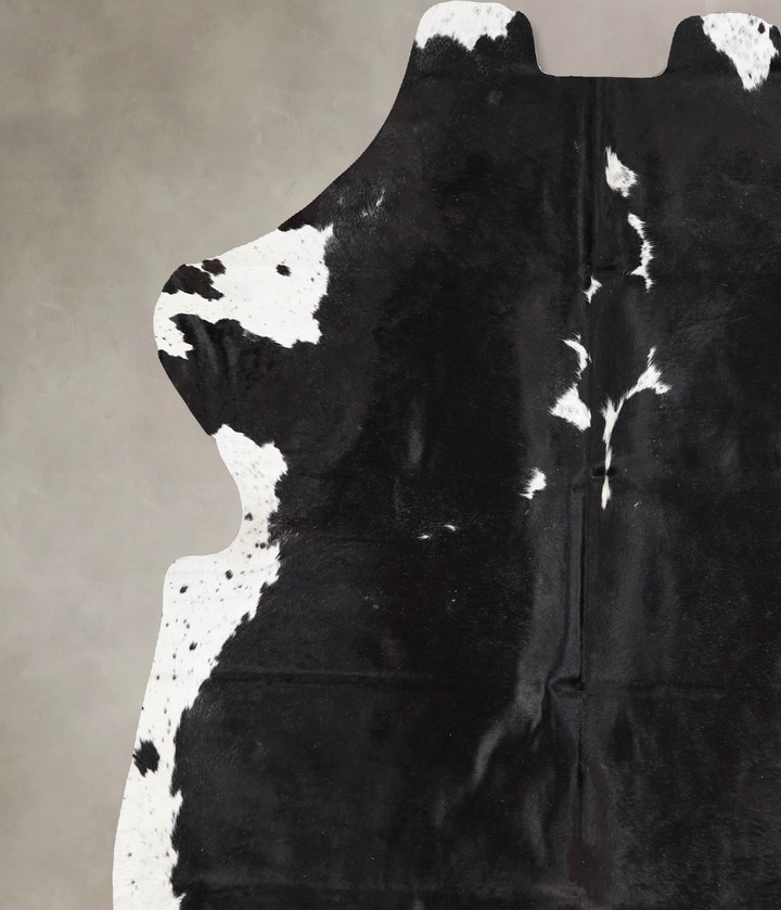 Black and White X-Large European Cowhide Rug 6'11"H x 6'7"W #A39799 by Hudson Hides
