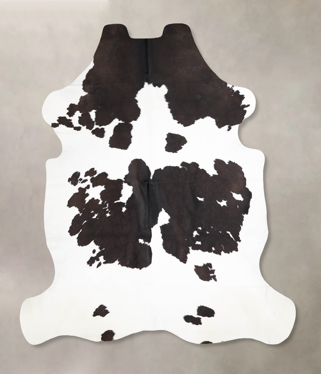 Black and White X-Large European Cowhide Rug 6'9"H x 6'2"W #A39800 by 