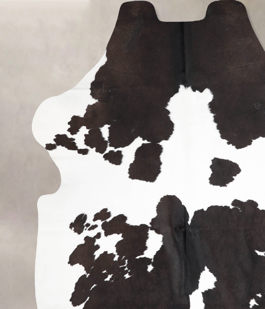 Black and White X-Large European Cowhide Rug 6'9"H x 6'2"W #A39800 by 
