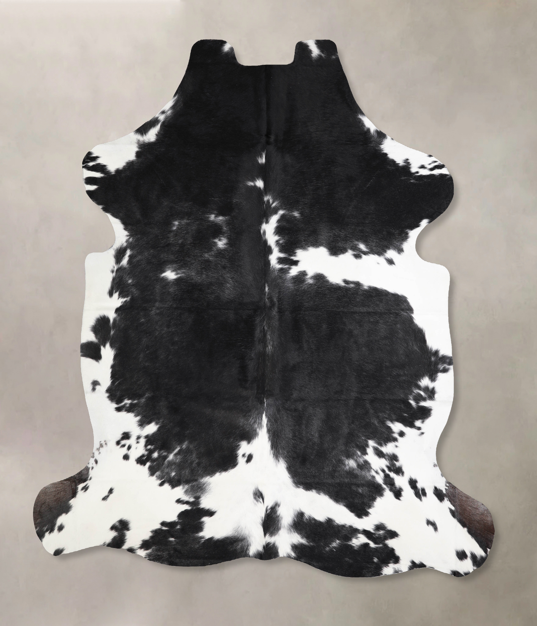 Black and White X-Large European Cowhide Rug 6'9"H x 6'2"W #A39801 by 