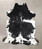 Black and White X-Large European Cowhide Rug 6'9