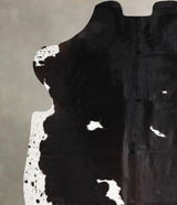 Black and White X-Large European Cowhide Rug 7'1"H x 6'8"W #A39809 by Hudson Hides