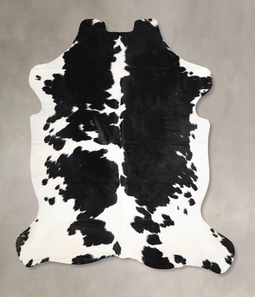 Black and White X-Large European Cowhide Rug 7'1"H x 6'7"W #A39810 by 
