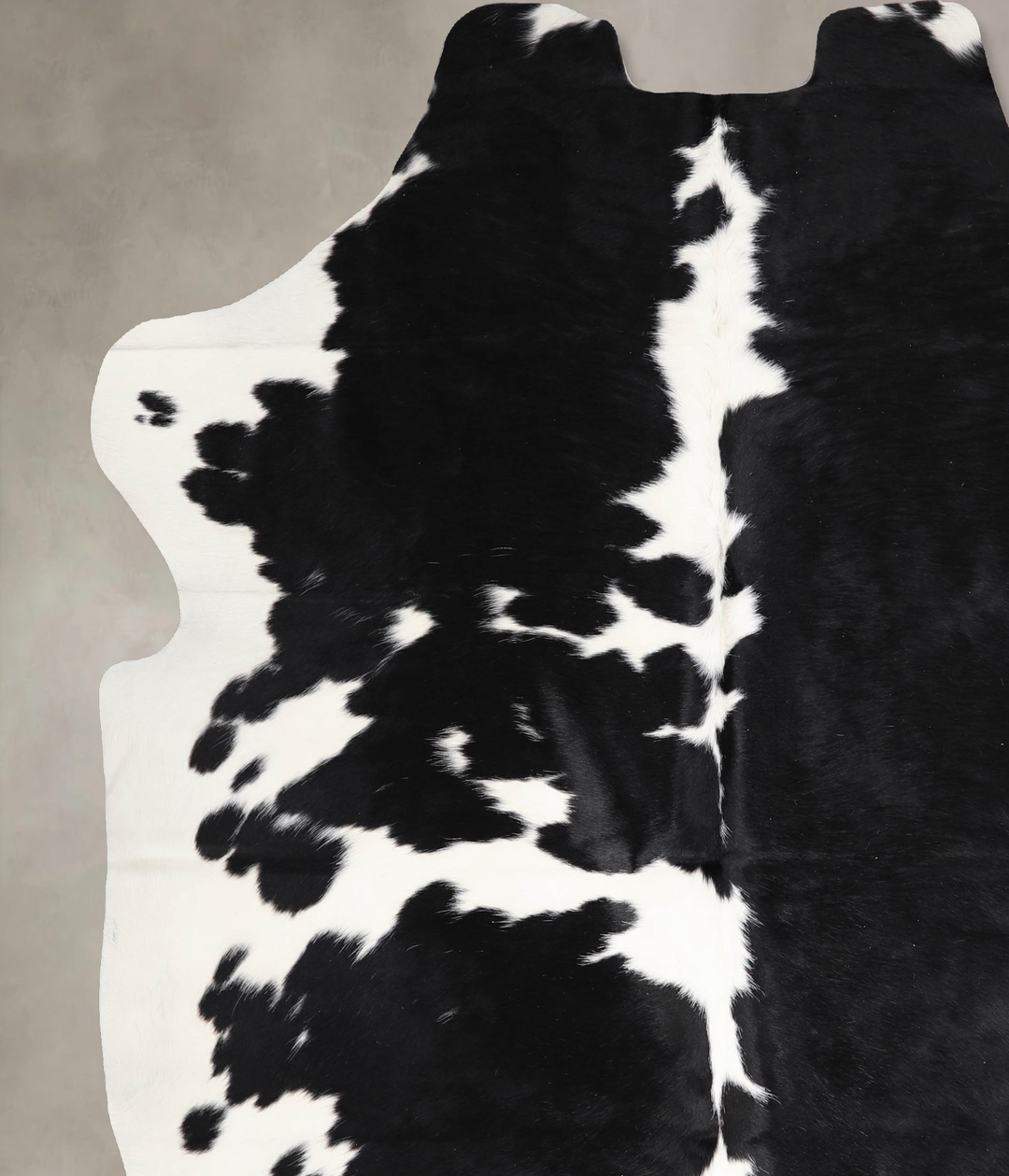Black and White X-Large European Cowhide Rug 7'1"H x 6'7"W #A39810 by 