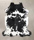 Black and White X-Large European Cowhide Rug 6'9"H x 6'4"W #A39814 by Hudson Hides