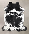 Black and White X-Large European Cowhide Rug 6'9