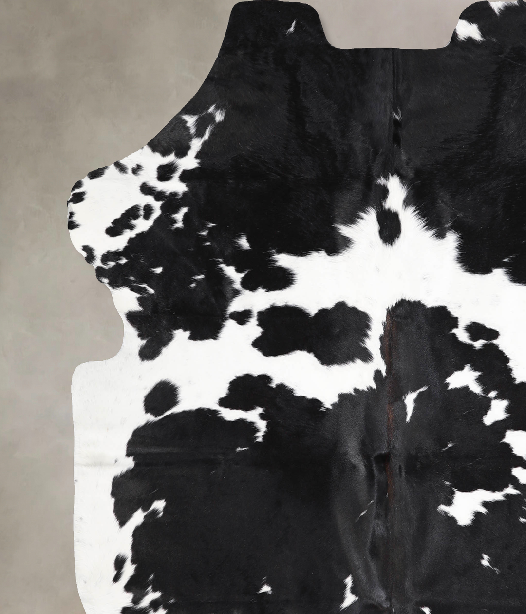 Black and White X-Large European Cowhide Rug 6'9"H x 6'4"W #A39814 by 