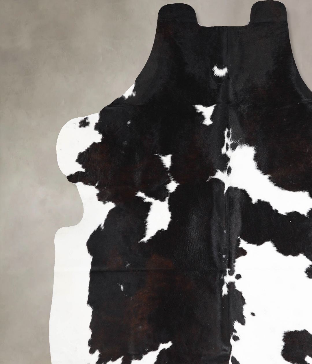 Black and White X-Large European Cowhide Rug 6'8"H x 6'4"W #A39815 by 
