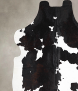 Black and White X-Large European Cowhide Rug 6'8"H x 6'4"W #A39815 by Hudson Hides