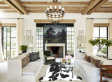 Black and White X-Large European Cowhide Rug 6'8"H x 6'4"W #A39815 by Hudson Hides