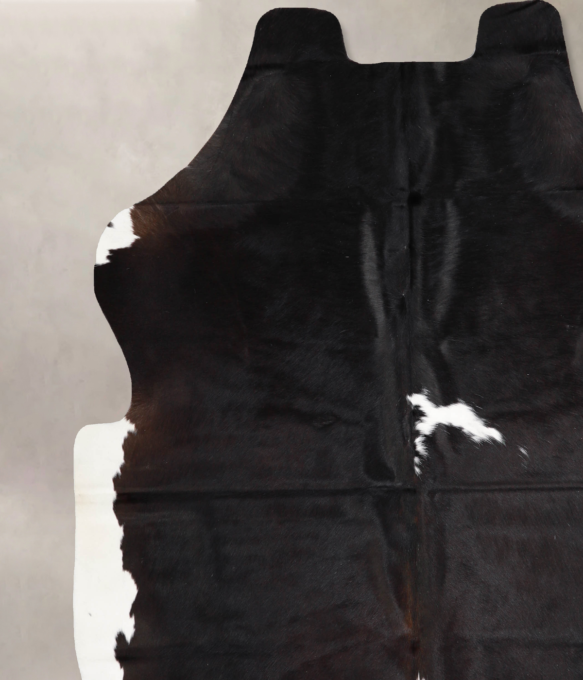 Black and White X-Large European Cowhide Rug 7'2"H x 6'6"W #A39816 by Hudson Hides