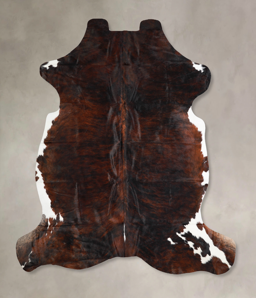 Dark Brindle X-Large European Cowhide Rug 6'9"H x 6'6"W #A39822 by Hudson Hides