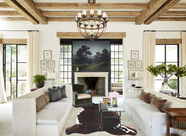 Dark Brindle X-Large European Cowhide Rug 6'9"H x 6'6"W #A39822 by Hudson Hides