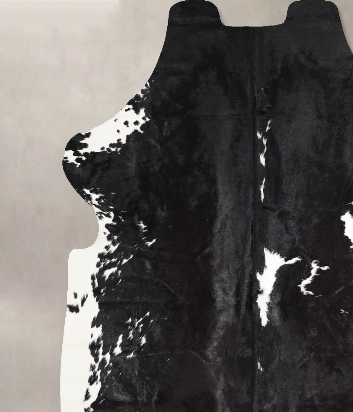 Black and White X-Large European Cowhide Rug 6'11"H x 6'6"W #A39838 by Hudson Hides