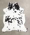 Black and White X-Large European Cowhide Rug 7'4