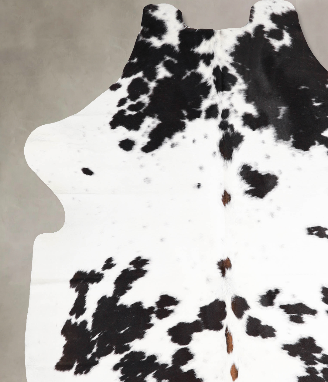 Black and White X-Large European Cowhide Rug 7'4"H x 5'9"W #A39839 by 