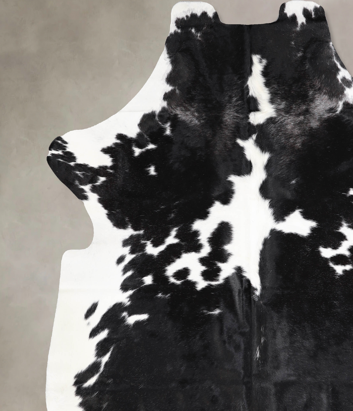 Black and White X-Large European Cowhide Rug 7'3"H x 6'2"W #A39840 by Hudson Hides