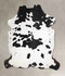 Black and White X-Large European Cowhide Rug 7'1