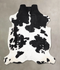 Black and White X-Large European Cowhide Rug 6'11