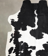 Black and White X-Large European Cowhide Rug 6'11"H x 6'3"W #A39845 by Hudson Hides