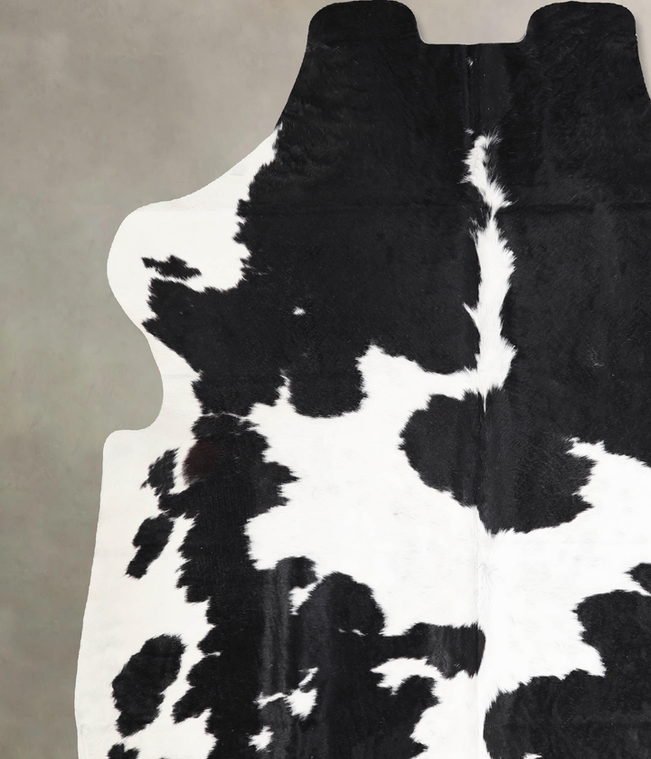 Black and White X-Large European Cowhide Rug 6'11"H x 6'3"W #A39845 by Hudson Hides