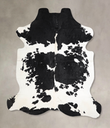 Black and White X-Large European Cowhide Rug 7'0"H x 6'3"W #A39864 by Hudson Hides