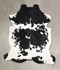 Black and White X-Large European Cowhide Rug 7'0
