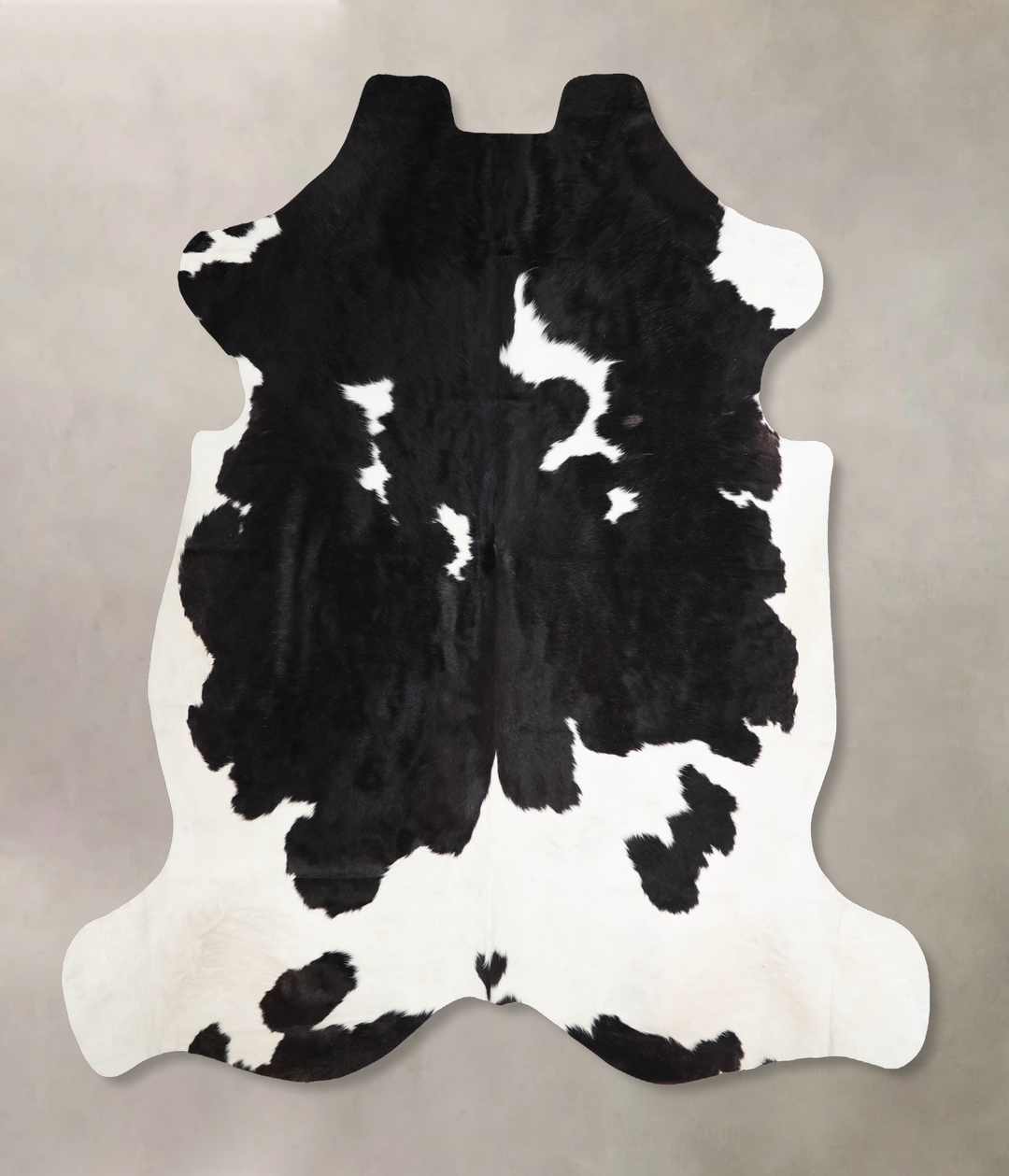 Black and White X-Large European Cowhide Rug 6'10"H x 7'1"W #A39866 by