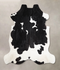 Black and White X-Large European Cowhide Rug 6'10