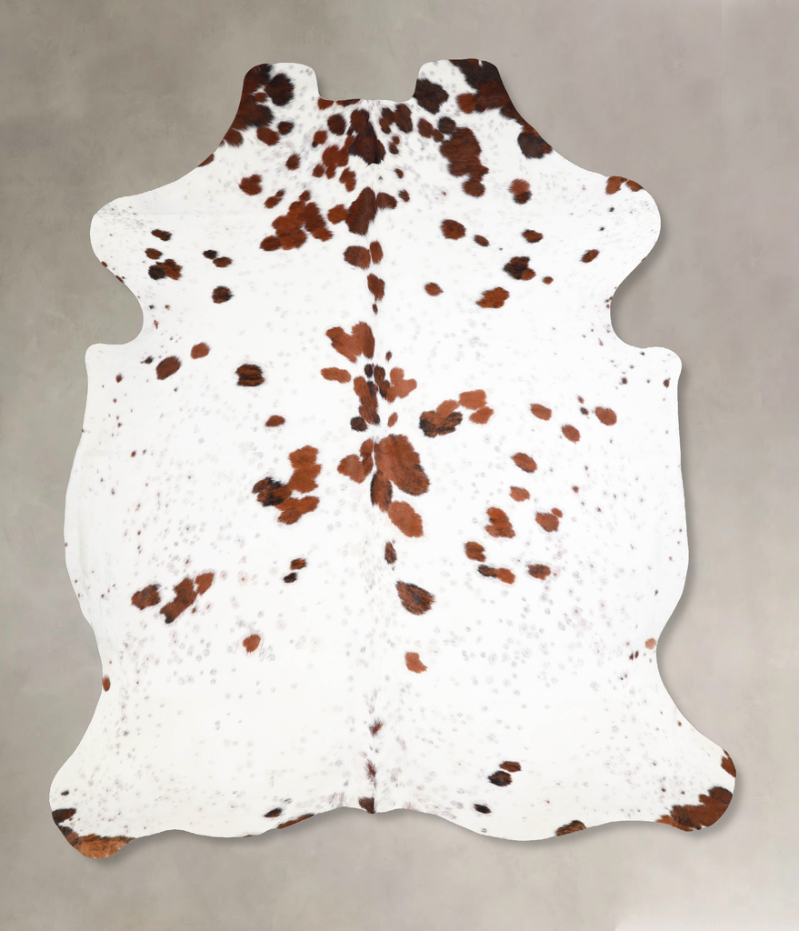 Tricolor X-Large European Cowhide Rug 7'8"H x 6'5"W #A39900 by Hudson Hides