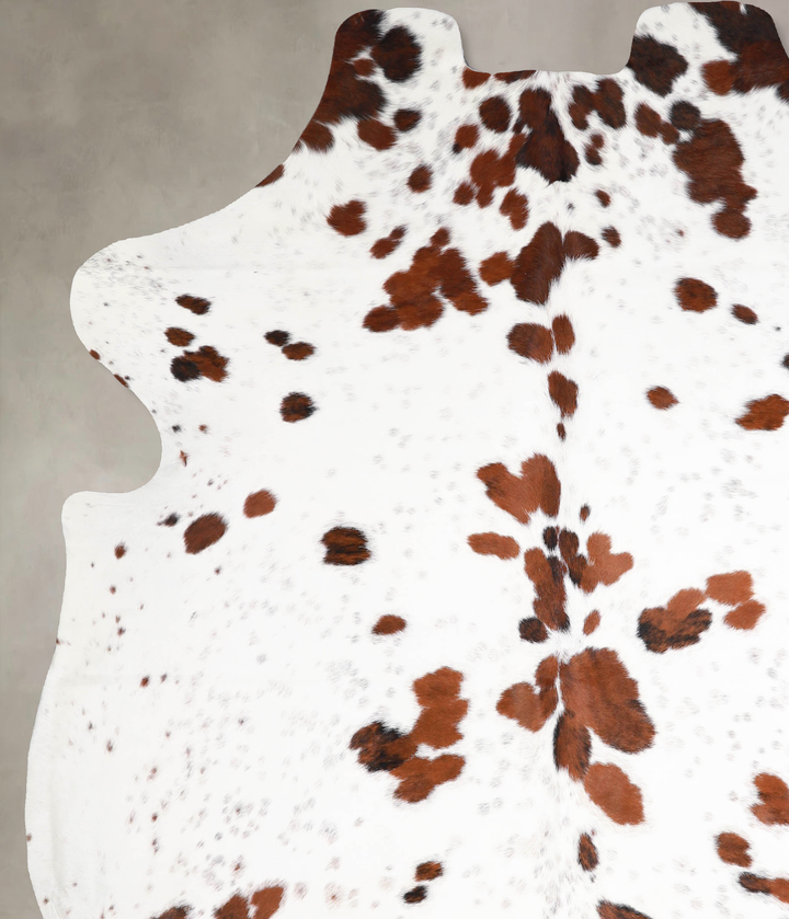 Tricolor X-Large European Cowhide Rug 7'8"H x 6'5"W #A39900 by Hudson Hides