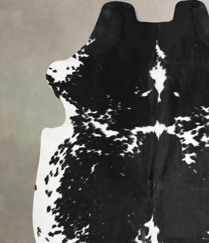 Black and White X-Large European Cowhide Rug 6'5"H x 6'6"W #A39918 by Hudson Hides