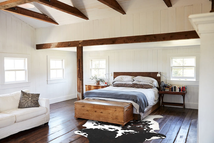 Tricolor X-Large European Cowhide Rug 7'6"H x 6'7"W #A39929 by Hudson Hides